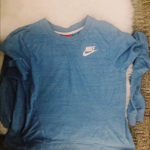 Nike blue long sleeved tee